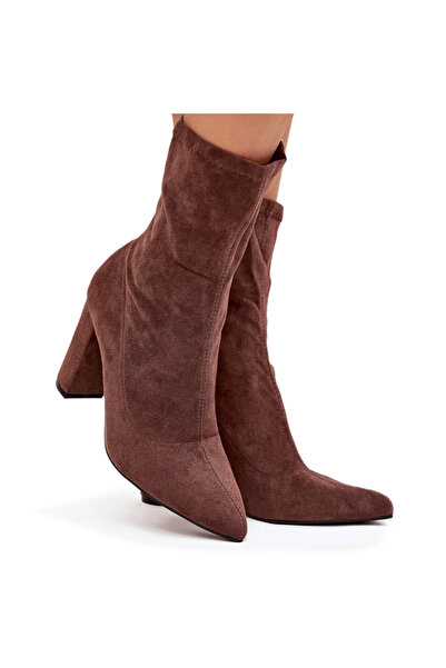 BOTO Toc bloc și cusături, maro, Rosivelle 36