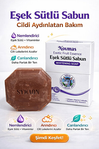 NOVMAS Eşek Sütü Özlü Cilt Bakım Sabunu