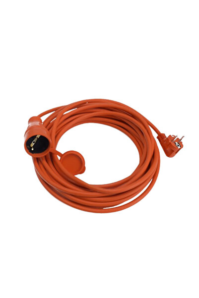 regata Prelungitor de exterior IP44 10m 1 priză cu capac 3x1.5mm² portocaliu
