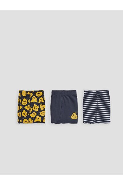 LC Waikiki Smiley Patterned Boy's Boxer 3-Pack (S6)