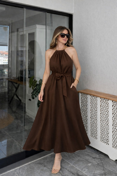 AYZEY Summer Dress with Chain Detail