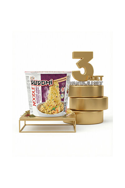DUDOMİ Bardak Geneksel Çeşnili Noodle 3x60 Gr