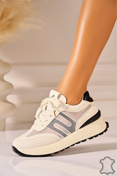 Joana Γυναικεία Μαύρα Αθλητικά Αθλητικό παπούτσι από Γνήσιο Δέρμα με Τακούνι ...