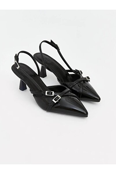 LC Waikiki Pointed Toe Patent Leather Women's Heeled Shoes (S6)