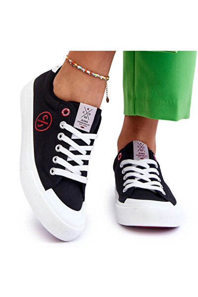 CROSS JEANS Sneakerși din material textil pentru femei LL2R4044 Negru 37