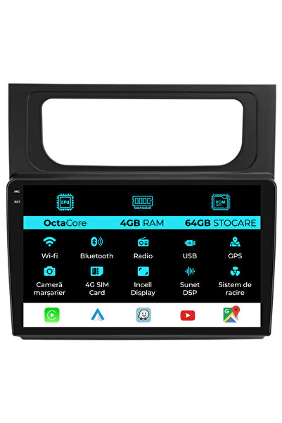 NavStore Dedicated Navigation Volkswagen Touran (2010-2015), 10Inch, 4Gb Ram,...