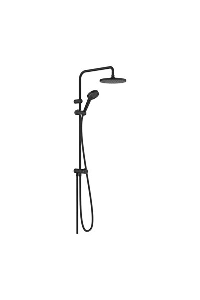 Hansgrohe Vernis Blend reno 200 matte black shower column with 2 functions wi...