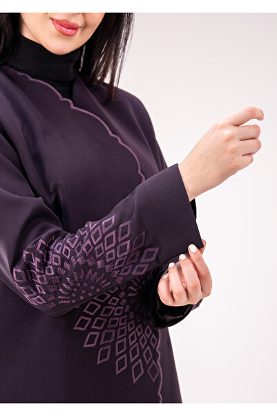 QUEEN Lausanne blazer with embroidery - mauve color