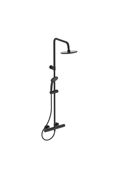İdeal Standard Coloana de dus cu termostat Ceratherm T25 negru mat palarie 1 ...