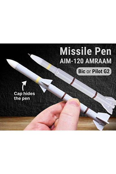 Titrek Toys AIM-120 AMRAAM Füze Tasarımlı Kalem - Missile Pen AIM-120 AMRAAM ...
