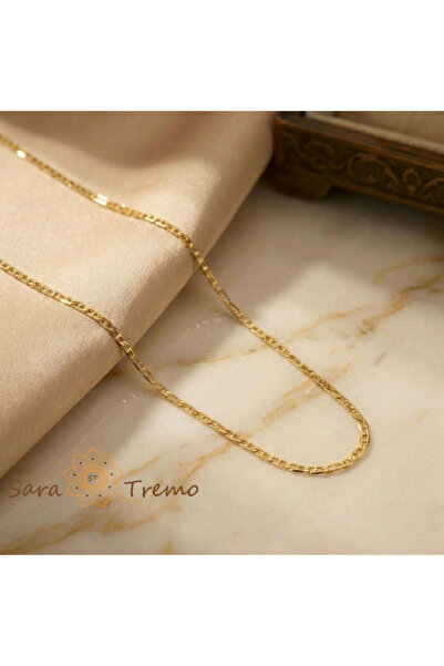 SaraTremo Royal Balance Necklace 50 cm – Unisex Gold Plated Chain