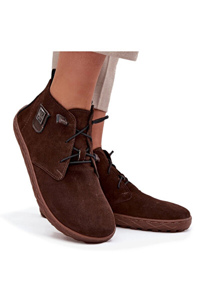 Zazoo Loafers din piele piele întoarsă cu detalii decorative 30072 Chocolate 41