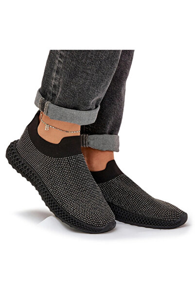 S.BARSKI Ladies Slip-On Sports Shoes With Decoration D&A TW121 Black 37