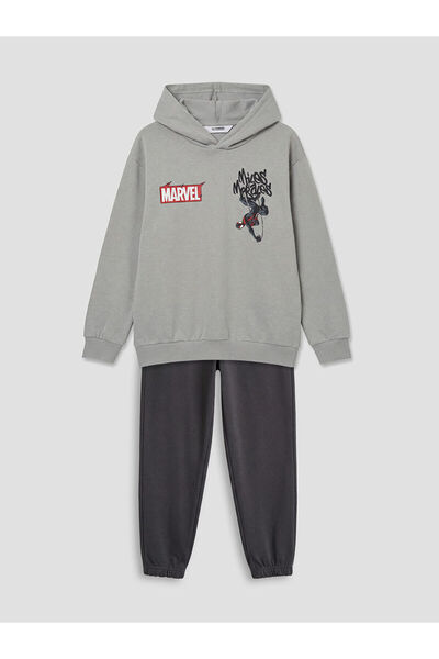LC Waikiki Özmarka New Season Spider-Man Printed Boys' Tracksuit Set