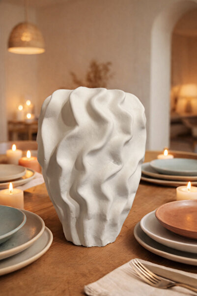 SZN HOME DESİGN Vază Albă Mărime XL Vază Venus