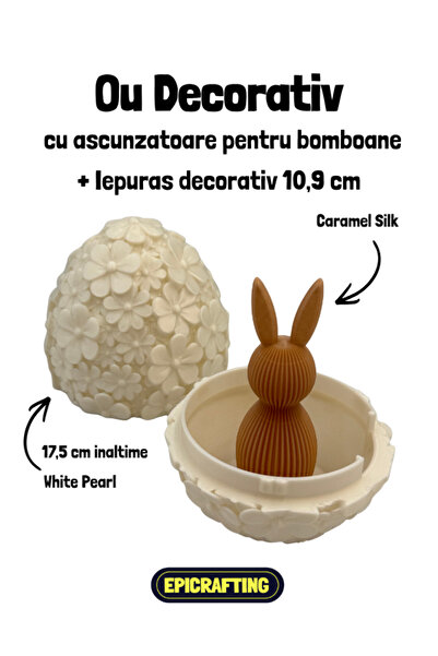 Epic Crafting Decorative egg with candy hiding place, 17.5 cm high