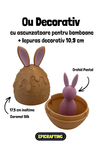 Epic Crafting Decorative egg with candy hiding place, 17.5 cm high