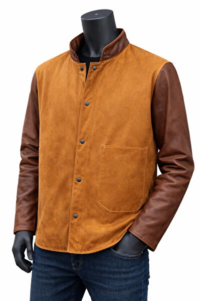 TYD جلد سترة عمل - سترة لحام (رقيقة 100% جلد )