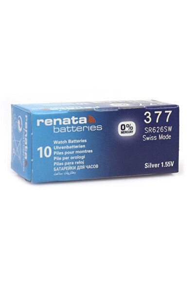 Twin Store Renata 377 Sr626Sw 1.55V Alkalin Saat Pili 10 Adet