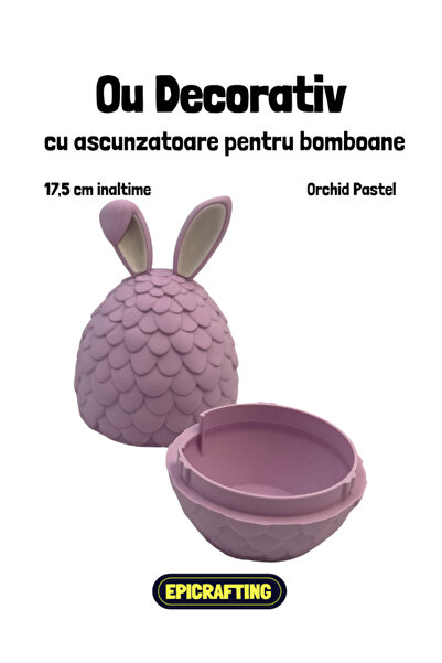 Epic Crafting Decorative egg with candy hiding place, 17.5 cm high