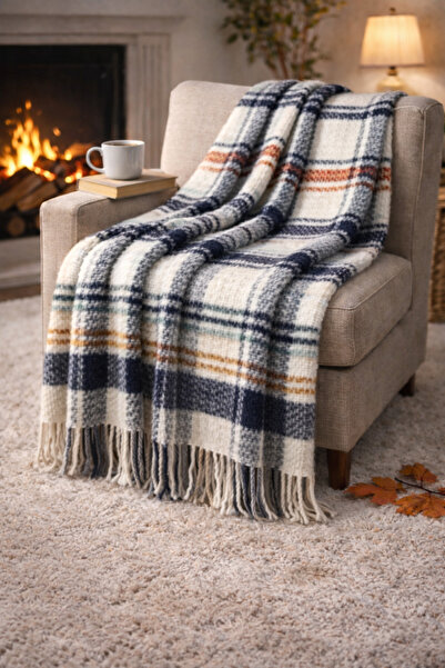 MUK's Βαμβακερή πλεκτή κουβέρτα τηλεόρασης που αναπνέει 180x220 εκ.