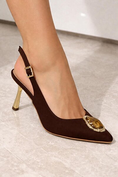 MİSS PARK MODA Brown Women's Classic Heel Shoes