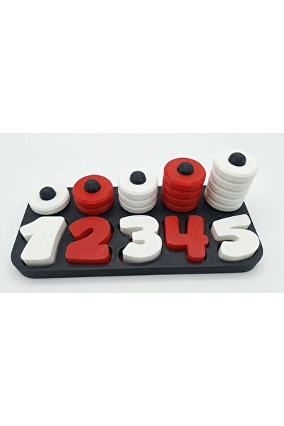 ARCANIUM Montessori Educational Colorful Numbers and Rings Math Learning Set ...