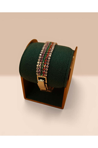 LYNORO Women's 5 Rows Tennis Bracelet Stainless Steel 10mm