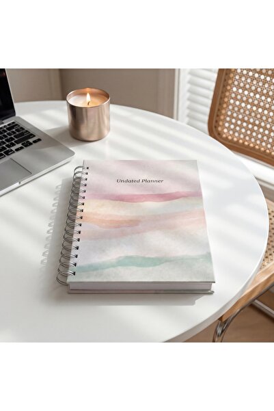 Cappa Notebook Pembe Bulutlar Süresiz Haftalık Planlayıcı