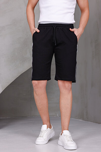 DARK MODA Men's Striped Oversized Two Yarns Ko Compact Ort