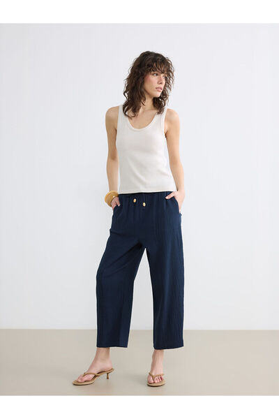 LC Waikiki Özmarka New Season Elastic Waist Women's Trousers