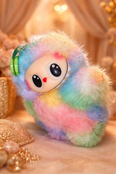 OEM Jucarie, Figurina Labubu V4 "Fall in Wild" POPMART, Papusa 17 cm cu vitri...