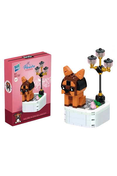 Universul Jucăriilor Set Construcție Cățel Bullmastiff din Piese Tip Lego, 19...