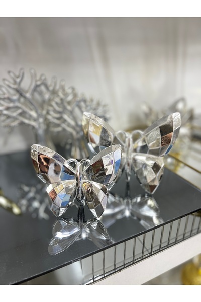 Rose 2li Gümüş Kelebek