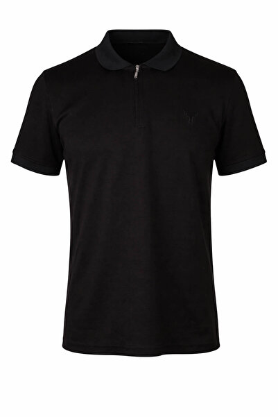 trender 26YSS9000028 تي شيرت رجالي قماش مودال نصف سحاب