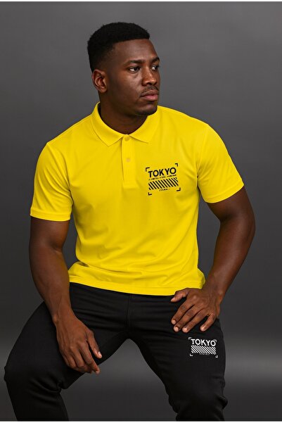 NOFLEN Polo Yaka Tokyo Printed Tracksuit Bottom Top Set