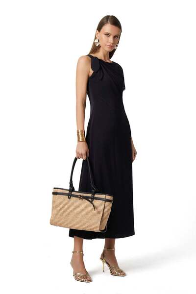 EXPLOSION Saten Dantel Detaylı Elbise