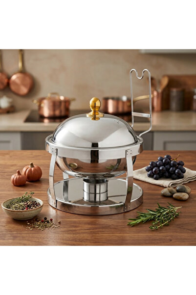 Maxima High-quality, rust-resistant, oval Indian-style steel buffet heater wi...