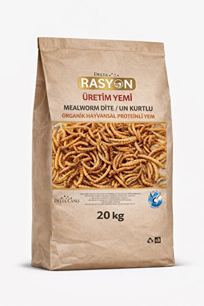 delta rasyon Un Kurtlu Yüksek Proteinli Kuş Üretim Yemi - 20 KG Toz Yem