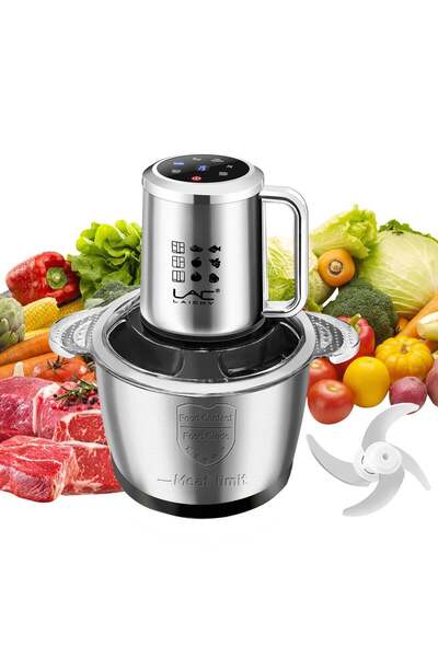 LAC LAICHY Electric Food Chopper, Smart touch screen design, 3L Meat Grinder ...