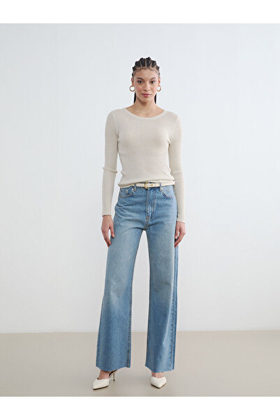 LC Waikiki Peak New Season Wideleg Fit Women's Jean Trousers