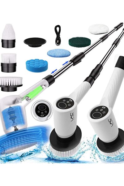 LAC LAICHY Electric Spin Scrubber Rechargeable Cleaning Brush with 7 Replacea...