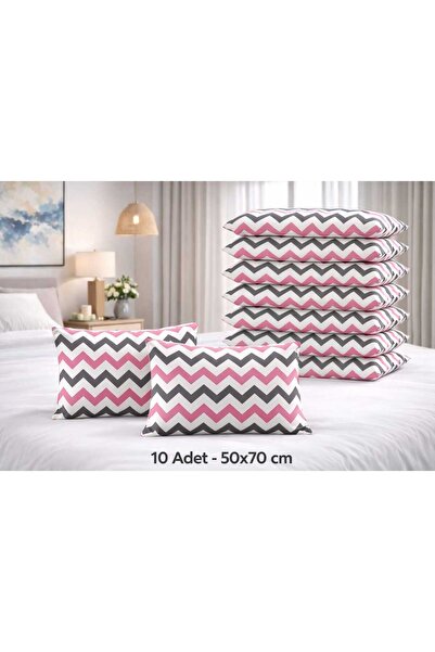 Altıntaş soft 10 Pieces Pillowcase Cotton Zippered 50*70 cm Patterned Soft Ti...