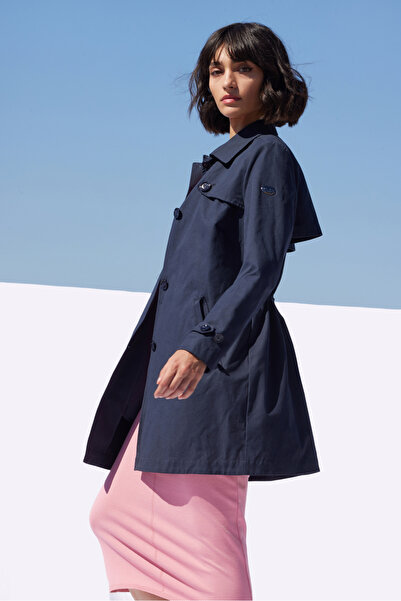 Madzerini Women's trench coat PIA, dark navy