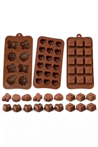BEYZANA 1 Adet Karışık Model Silikon Çikolata & Dondurma Kalıbı – Pratik ve K...