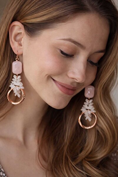 best bioenerji taş terapi 💕   Pink Quartz Earrings – the Purest Form of Love 💕