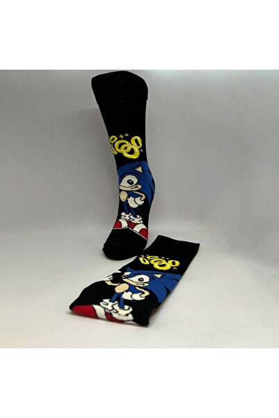 Biçorap06 Kirpi Sonic Karakterli Unisex Çorap