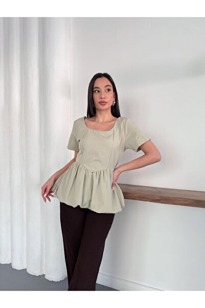 IŞILDA FASHION Skirt with Balloon Blouse