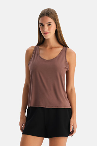 Dagi Mink Thick Strap Basic Athlete Shirt