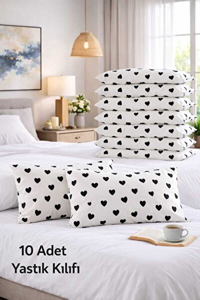 Altıntaş soft 10 Pieces Pillowcase Cotton Zippered 50*70 cm Patterned Soft Ti...